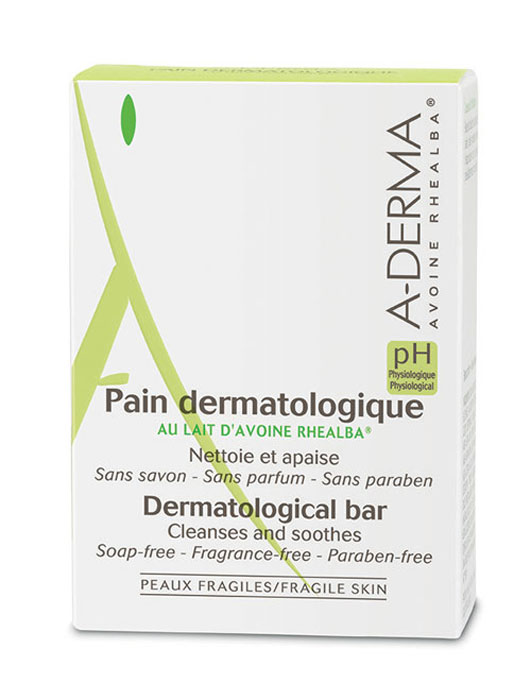 A-Derma Эссеншел Дермокосметическое мыло, 100 гC28523 A-Derma Эссеншел Дермокосметическое мыло, 100 гC28523Мягкая формула мыла очищает, оставляя кожу увлажненной. Физиологический pH, адаптированный к потребностям хрупкой кожи, не нарушает естественный баланс и гидролипидную пленку кожи. Успокаивает и смягчает. Идеально подходит для всей семьи. «Мыло без мыла» для идеального бережного ухода. Относится к инновационном очищающим средствам - синтетический детергент (мыло без ПАВов с физиологическим ph).