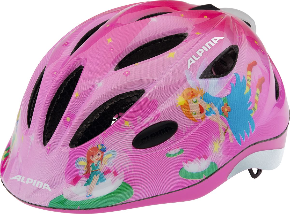 Шлем летний Alpina Gamma 2.0 Flash little princess, цвет: розовый. A9693051. Размер 46/51A9693051 Шлем летний Alpina Gamma 2.0 Flash little princess, цвет: розовый. A9693051. Размер 46/51A9693051Наилучшая защита для маленьких велосипедистов. Размер:46-51, 51-56 см.