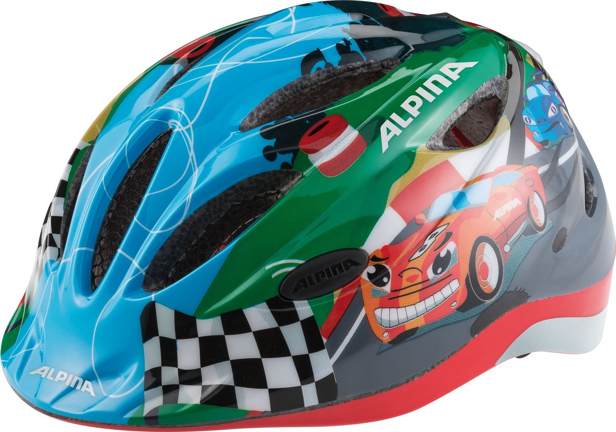 Шлем летний Alpina Gamma 2.0 Flash racing, цвет: голубой. A9660012. Размер 46/51A9660012 Шлем летний Alpina Gamma 2.0 Flash racing, цвет: голубой. A9660012. Размер 46/51A9660012Наилучшая защита для маленьких велосипедистов. Размер:46-51, 51-56 см.