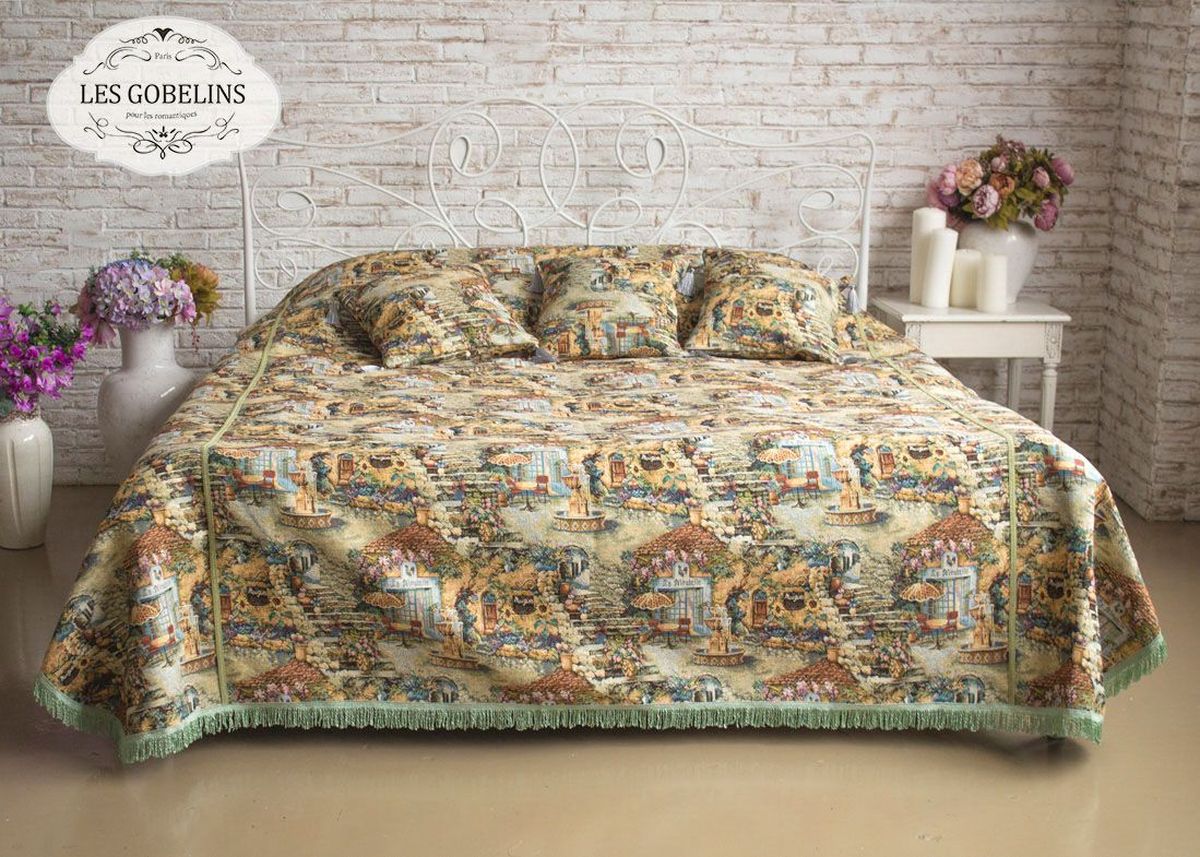 Покрывало на кровать Les Gobelins Jardin DEden, 150х220 см. lns184176lns184176 Покрывало на кровать Les Gobelins Jardin DEden, 150х220 см. lns184176lns184176Общий размер: полутороспальный Размер покрывала: 150х220 см Размер наволочек: Без наволочек Материал: Хлопковый гобелен Длина ворса: Отсутствует Состав: 49% хлопок, 51% полиэстер Отделка: Бахрома и кисти Производитель: Les Gobelins Cтрана производства: Россия Упаковка: Полиэтиленовый пакет