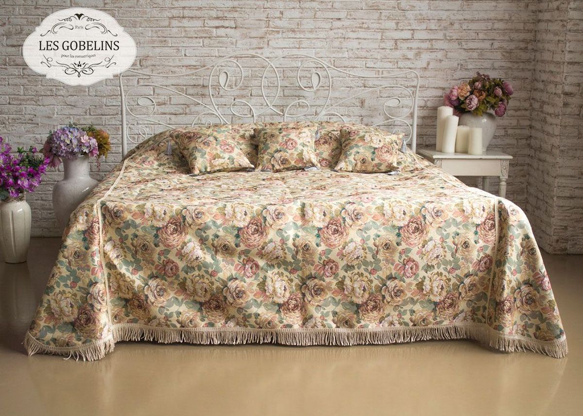 Покрывало на кровать Les Gobelins Fleurs Hollandais, 240х260 см. lns184486lns184486 Покрывало на кровать Les Gobelins Fleurs Hollandais, 240х260 см. lns184486lns184486Общий размер: евро макси Размер покрывала: 240х260 см Размер наволочек: Без наволочек Материал: Хлопковый гобелен Длина ворса: Отсутствует Состав: 52% хлопок, 48% полиэстер Отделка: Бахрома и кисти Производитель: Les Gobelins Cтрана производства: Россия Упаковка: Полиэтиленовый пакет