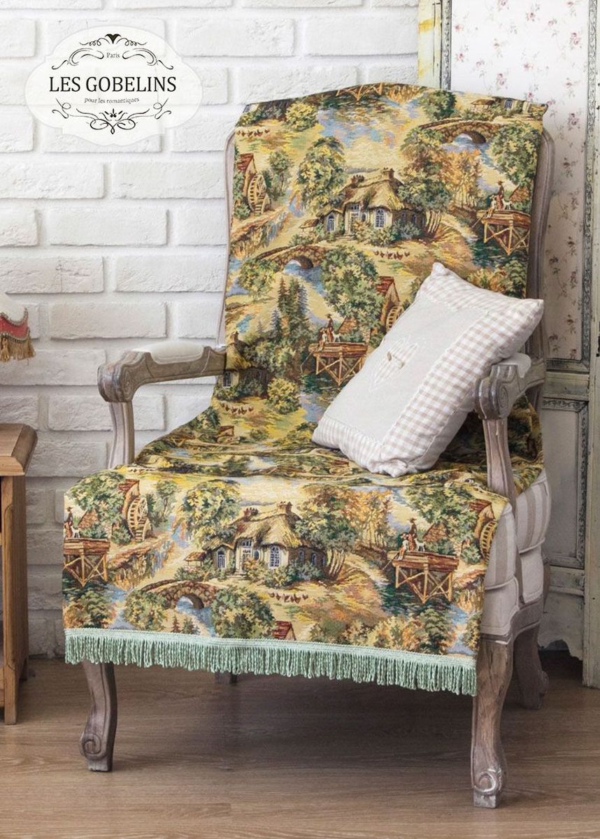 Накидка на кресло Les Gobelins Provence, 50х120 см. lns185146lns185146 Накидка на кресло Les Gobelins Provence, 50х120 см. lns185146lns185146Общий размер: односпальный Размер покрывала: 50х120 см Размер наволочек: Без наволочек Материал: Хлопковый гобелен Длина ворса: Отсутствует Состав: 45% хлопок, 55% полиэстер Отделка: Бахрома и кисти Производитель: Les Gobelins Cтрана производства: Россия Упаковка: Полиэтиленовый пакет
