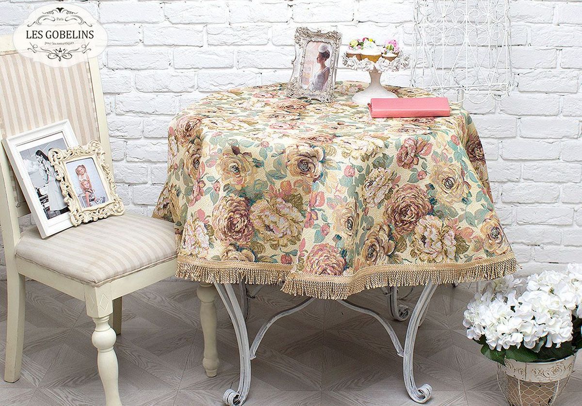 Скатерть Les Gobelins Fleurs Hollandais, круглая, диаметр 160 см. lns239668lns239668 Скатерть Les Gobelins Fleurs Hollandais, круглая, диаметр 160 см. lns239668lns239668Производитель: Les Gobelins Страна производства: Россия Круглая скатерть. Материал: Гобелен Состав материала: Хлопок - 52%, Полиэстер - 48% Размер (Диаметр): 160 см Упаковка: Полиэтиленовый пакет с клейким клапаном и бумажным вкладышем с информацией о продукте. Скатерть украшена по краю бахромой. Расположение рисунка на скатерти соответствует фотографии.