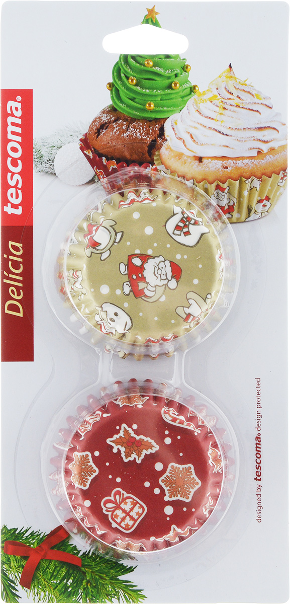 Форма для выпечки Tescoma Delicia. Корзинка. Рождественские мотивы, диаметр 6 см, 60 шт630616 Форма для выпечки Tescoma Delicia. Корзинка. Рождественские мотивы, диаметр 6 см, 60 шт630616Формы для выпечки Tescoma Delicia. Корзинка. Рождественские мотивы, изготовленные из высококачественной бумаги, выдерживают высокую температуру. В комплекте 60 форм, выполненных в виде мини-кексов с красочными новогодними рисунками. Если вы любите побаловать своих домашних вкусным и ароматным угощением по вашему оригинальному рецепту, то формы Tescoma Delicia. Корзинка. Рождественские мотивы как раз то, что вам нужно! Диаметр формы (по верхнему краю): 6 см. Высота формы: 2,5 см.
