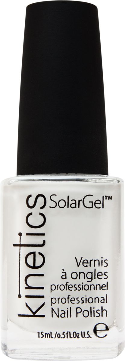 Kinetics Профессиональный лак SolarGel Polish, 15 мл, тон 001KNP001 Kinetics Профессиональный лак SolarGel Polish, 15 мл, тон 001KNP001Новое поколение профессиональных гелевых лаков для ногтей, которые наносятся как обычный лак, а выглядят как гель. Ультра модные и классические цвета, поражают своей стойкостью и разнообразием оттенков. Стойкость до 10 дней, не требует специальной сушки в UV/LED лампе. Рекомендуется использовать с верхним покрытием SolarGel Top Coat