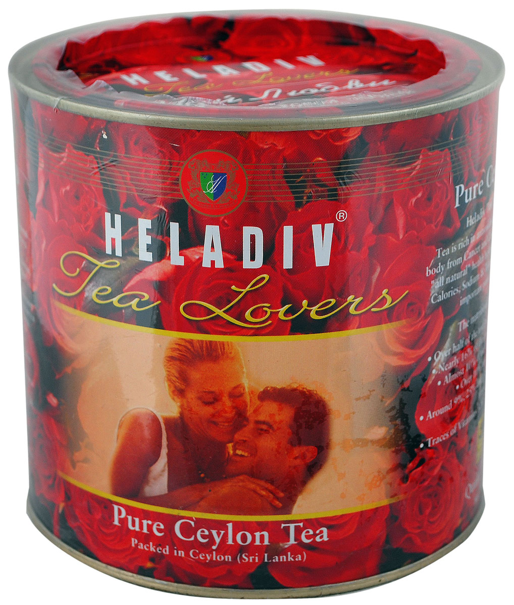 Heladiv Tea Lovers чай черный листовой, 450 г4791007001331 Heladiv Tea Lovers чай черный листовой, 450 г4791007001331Heladiv Tea Lovers (Хеладив Чай Любви) - это черный крупнолистовой цейлонский чай высшего сорта. Этот напиток снимает чувство усталости, способствует выведению вредных веществ из организма и укрепляет сердечно-сосудистую систему. Чай Хеладив - это экологически чистый продукт, который может стать неотъемлемой частью вашей здоровой диеты.