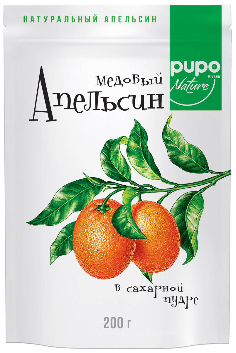 Pupo Медовый апельсин конфеты неглазированные, 200 г14.3059 Pupo Медовый апельсин конфеты неглазированные, 200 г14.3059Фортунелла (кумкват) - это маленькие апельсины ,которые называютзолотыми. Они растут на плантациях Юго-Восточной Азии и проходят сушку естественным,экологичным образом под лучами солнца. Вяленые и выдержанные в медовом сиропе плоды Фортунелла - это богатый витаминами и минералами десерт, который имеет пряный медовый вкус, тонизирует и укрепляет иммунитет. Настоящий источник энергии и хорошего настроения.