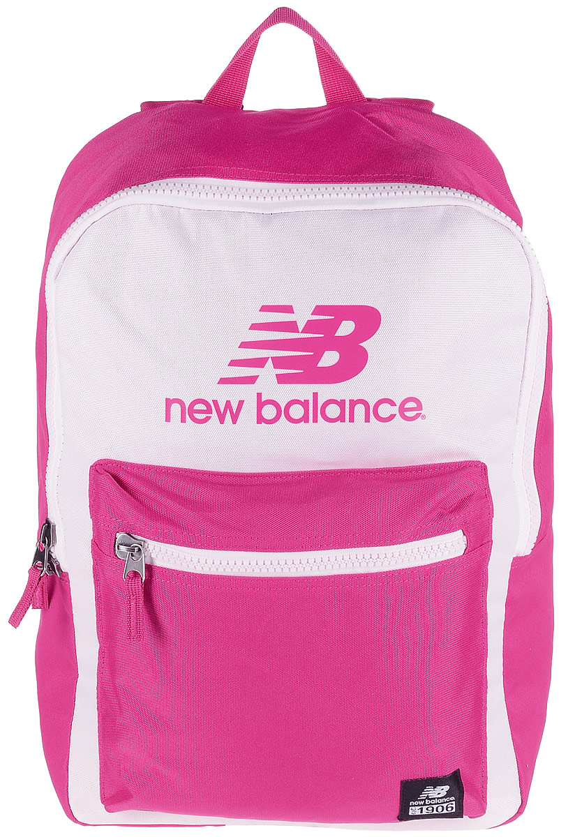 Рюкзак New Balance Booker Backpack, цвет: розовый, фуксия. 500045/DP500045/DP Рюкзак New Balance Booker Backpack, цвет: розовый, фуксия. 500045/DP500045/DPСтильный городской рюкзак New Balance Booker Backpack выполнен из полиэстера и оформлен фирменной символикой. Изделие имеет одно отделение, которое застегивается на застежку-молнию. Внутри находится накладной карман для ноутбука или планшета. Снаружи на передней стенке расположен накладной объемный карман на застежке-молнии. Рюкзак оснащен широкими регулируемыми лямками и ручкой для переноски в руке. Уплотненная спинка обеспечивает комфорт при переноске рюкзака.
