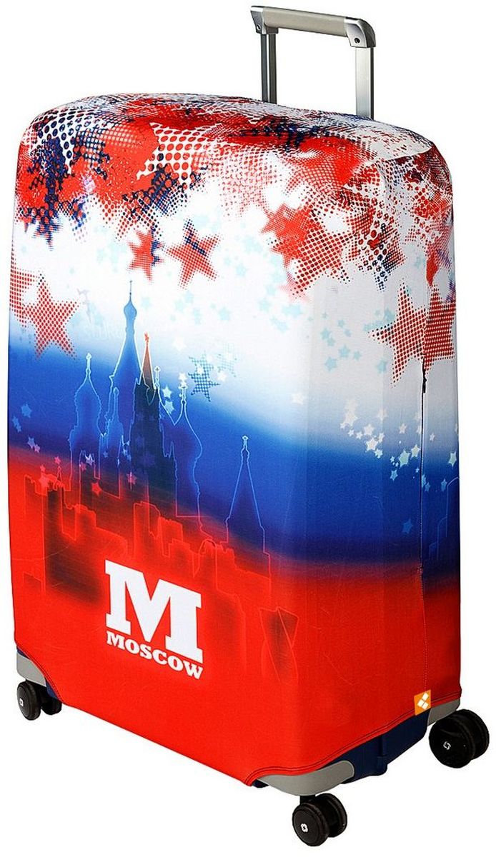 Чехол для чемодана Routemark Moscow, размер L/XL (75-85 см)Mos-L/XL Чехол для чемодана Routemark Moscow, размер L/XL (75-85 см)Mos-L/XLДля больших чемоданов, высотой от 75 до 85 см (29-33 inch) (мерить от пола). Плотность ткани - 240 г/кв.м, упрочнённые швы, 2 потайные молнии для боковых ручек с двух сторон. Внизу чехла - молния трактор, дополнительная резинка с фастексом для лучшей усадки. Стойкая сублимационная печать.
