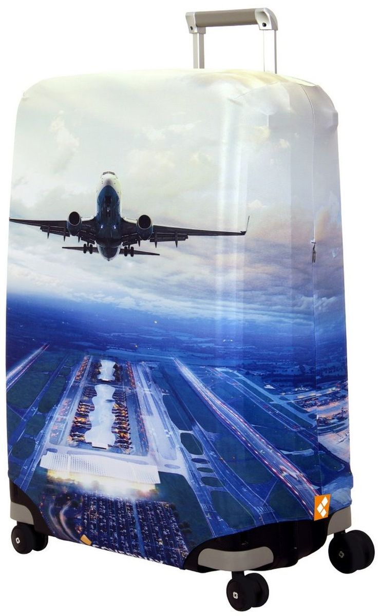 Чехол для чемодана Routemark Plane, размер L/XL (75-85 см)Pl-II-L/XL Чехол для чемодана Routemark Plane, размер L/XL (75-85 см)Pl-II-L/XLДля больших чемоданов, высотой от 75 до 85 см (29-33 inch) (мерить от пола). Плотность ткани - 240 г/кв.м, упрочнённые швы, 2 потайные молнии для боковых ручек с двух сторон. Внизу чехла - молния трактор, дополнительная резинка с фастексом для лучшей усадки. Стойкая сублимационная печать.