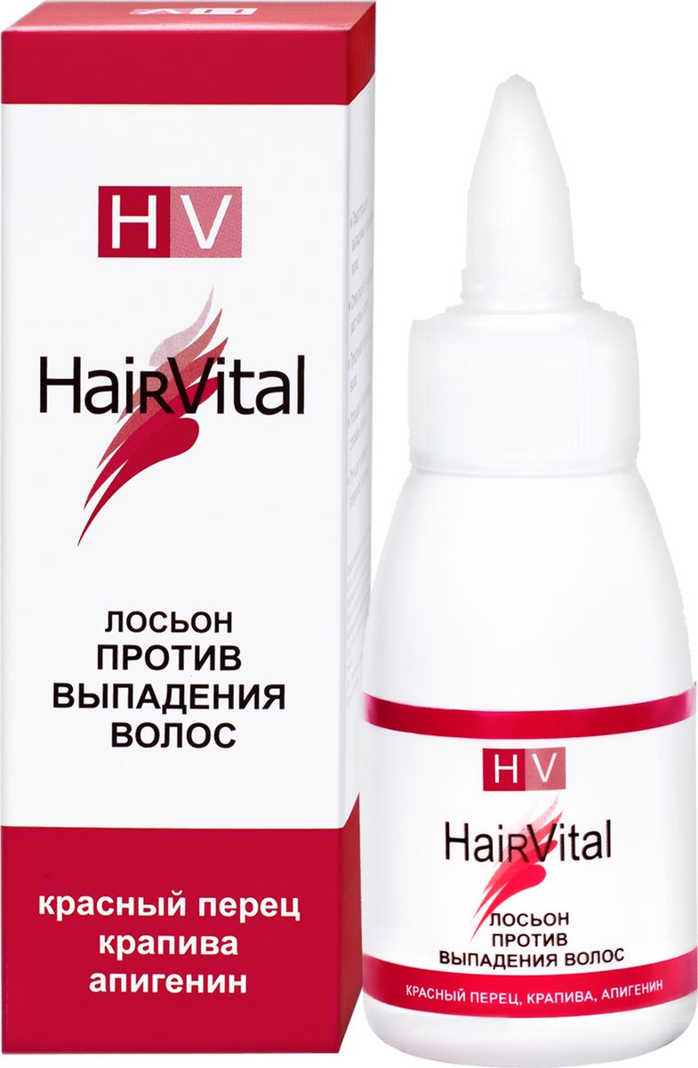 Hair Vital Лосьон против выпадения волос, 50 мл72242 Hair Vital Лосьон против выпадения волос, 50 мл72242• Предотвращает выпадение и повреждение волос • Стимулирует и ускоряет рост новых волос • Продлевает срок жизни волос • Утолщает и укрепляет стержень волоса • Улучшает питание волосяных луковиц Активные компоненты: экстракты крапивы и красного перца, олеаноловая кислота, апигенин, лизолецитин, биотиноил трипептид-1