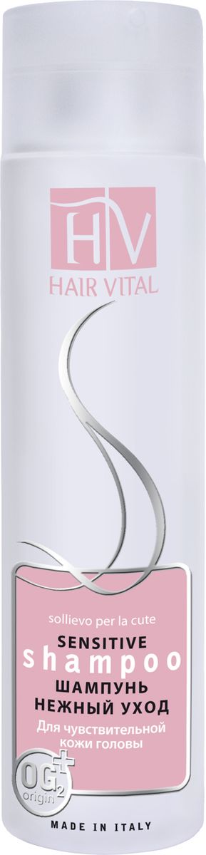 Hair Vital Шампунь для чувствительной кожи головы Нежный уход, 250 мл70580 Hair Vital Шампунь для чувствительной кожи головы Нежный уход, 250 мл70580• Бережно очищает волосы и кожу головы • Усиливает процесс регенерации, подавляет воспаление • Нормализует PH баланс кожи головы • Восстанавливает микрорельеф, оказывая смягчающий и разглаживающий эффект на кожу головы • Обладает успокаивающим действием • Интенсивно питает и увлажняет Активные компоненты: экстракт зеленой водоросли, пантенол, OG2