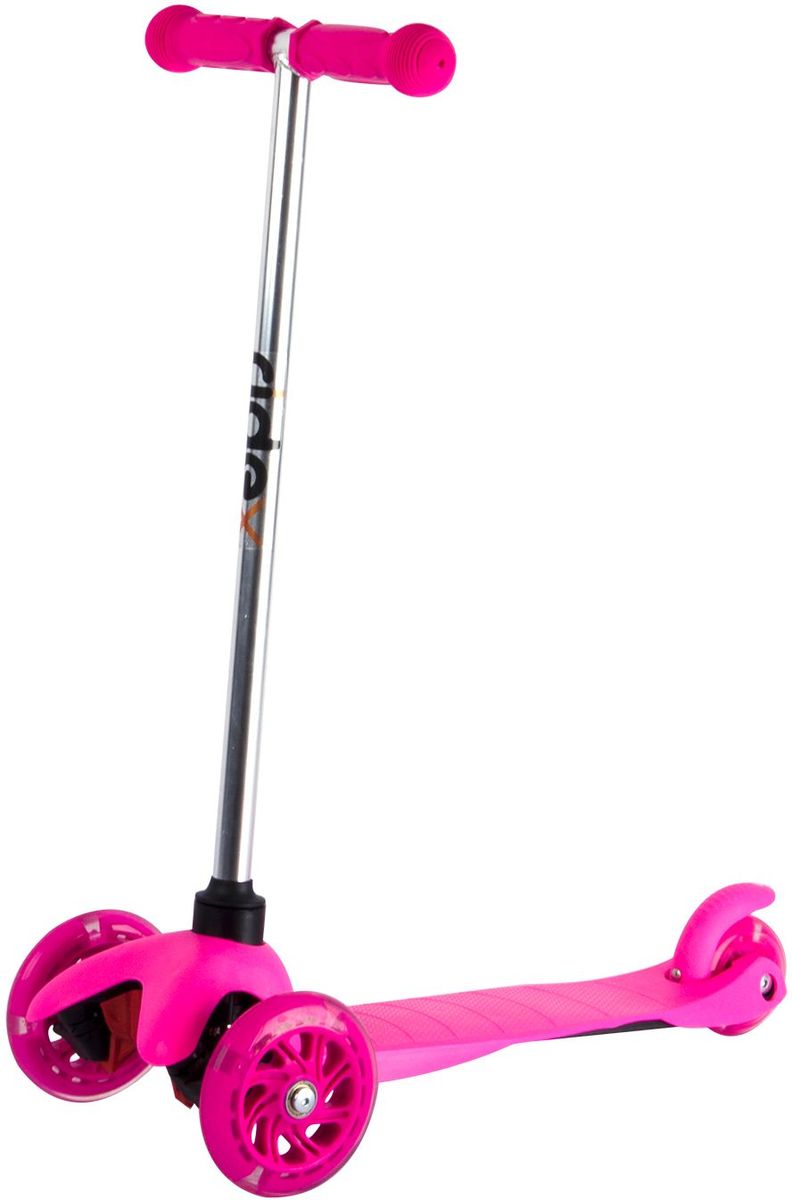Самокат Ridex 3D Kinder, 3-колесный, цвет: розовый, 120/80 мм. УТ-00009720УТ-00009720 Самокат Ridex 3D Kinder, 3-колесный, цвет: розовый, 120/80 мм. УТ-00009720УТ-00009720Трехколесный самокат бренда Ridex создан для детей, только начинающих осваивать данный способ передвижения. Благодаря устойчивости самоката ребенку не надо контролировать равновесие, а можно сосредоточиться на таких навыках, как отталкивание ногой, управление рулём и торможение. Прочная пластиковая дека обеспечит комфортное катание, а резиновые ручки поспособствуют прочному сцеплению с ладонями. Светящиеся колёса, без сомнений, станут поводом для искренней детской радости и восторженных взглядов окружающих!