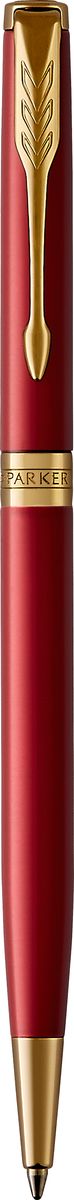 Parker Ручка шариковая Sonnet Slim Laque Red GTPARKER-1931477 Parker Ручка шариковая Sonnet Slim Laque Red GTPARKER-1931477Шариковая ручка Parker Sonnet Slim Red GT - идеальный инструмент для письма. Материал ручки - нержавеющая сталь с покрытием глянцевого лака глубокого красного цвета, в отделке применяется позолота 23К. Зона захвата - пластик. Способ подачи стержня: поворотный. Данный пишущий инструмент поставляется в фирменной подарочной коробке премиум-класса, что делает его превосходным подарком. Произведено во Франции.
