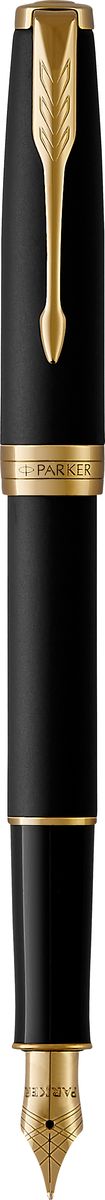 Parker Ручка перьевая Sonnet Matte Black GTPARKER-1931516 Parker Ручка перьевая Sonnet Matte Black GTPARKER-1931516Материал корпуса: Латунь с лаковым покрытием Покрытие корпуса: Матовый чёрный лак с сатиновым эффектом Материал отделки деталей корпуса: Торец ручки: латунь, покрытая золотом. Зажим колпачка: сталь, покрытая золотом. Кольцо: латунь, покрытая золотом. Зона захвата: пластик. Перо: из нержавеющей стали, покрытое позолотой Вложение: Конвертер Functional и 2 черных картриджа Способ подачи стержня: с колпачком Сделано во Франции.