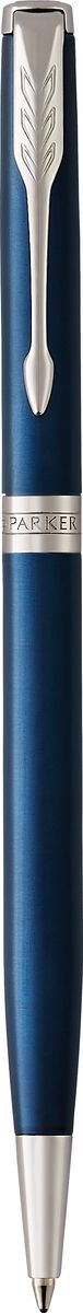 Parker Ручка шариковая Sonnet Slim Laque Blue CTPARKER-1945365 Parker Ручка шариковая Sonnet Slim Laque Blue CTPARKER-1945365Шариковая ручка Parker Sonnet Laque Blue CT - идеальный инструмент для письма. Материал ручки - нержавеющая сталь с покрытием глянцевого лака изысканного синего цвета, в отделке применяется палладий. Способ подачи стержня: поворотный. Данный пишущий инструмент поставляется в фирменной подарочной коробке премиум-класса, что делает его превосходным подарком. Произведено во Франции.