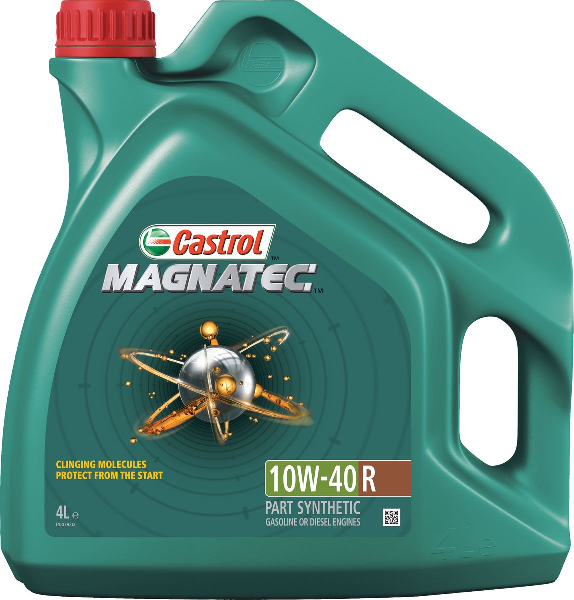 Моторное масло Castrol Magnatec 10W-40 A3/B4, 4 л156EB4 Моторное масло Castrol Magnatec 10W-40 A3/B4, 4 л156EB4Описание До 75% износа двигателя происходит во время его пуска и прогрева. Когда двигатель выключен, обычное масло стекает в поддон картера, оставляя важнейшие детали двигателя незащищенными. Молекулы Castrol Magnatec подобно магниту притягиваются к деталям двигателя и образуют сверхпрочную масляную пленку, обеспечивающую дополнительную защиту двигателя в период пуска, когда риск возникновения износа существенно возрастает. Применение Моторное масло Castrol Magnatec 10W-40 R подходит для применения в бензиновых и дизельных двигателях, в которых производитель рекомендует использовать смазочные материалы соответствующие классу вязкости SAE 10W-40 и спецификациям ACEA A3/B4, A3/B3, API SL/CF или более ранним. Castrol Magnatec 10W-40 R одобрено к использованию в автомобилях ведущих производителей техники (см. раздел «Спецификации» и руководство по эксплуатации автомобиля). Преимущества Компоненты пакета присадок моторного масла Castrol Magnatec “Intelligent Molecules”: - в сочетании с...