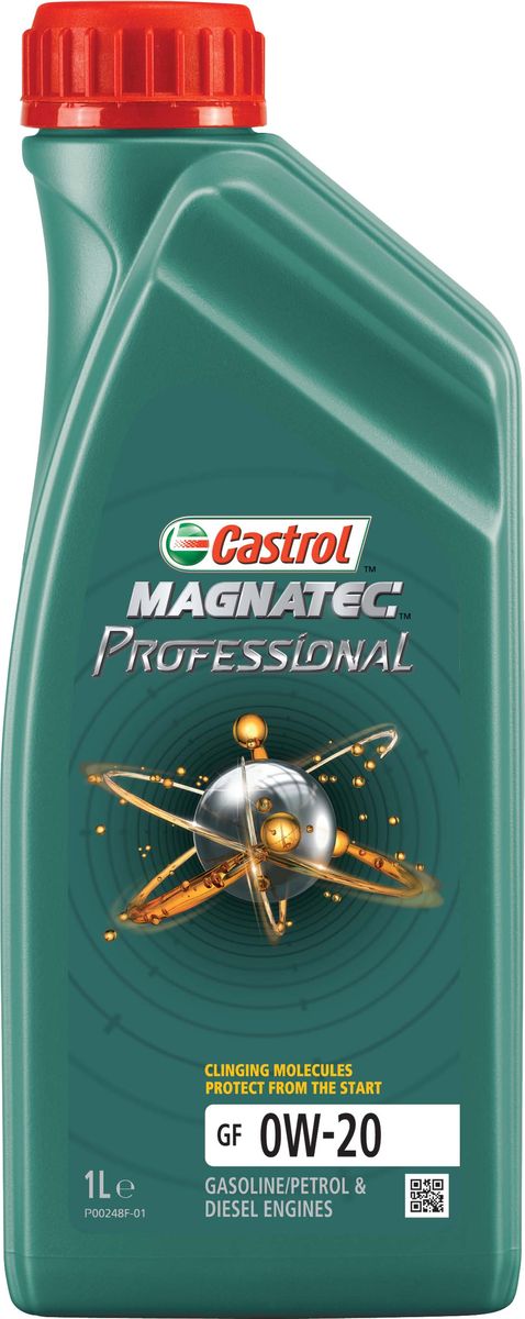 Моторное масло Castrol Magnatec Professional GF 0W-20, 1 л156EC9 Моторное масло Castrol Magnatec Professional GF 0W-20, 1 л156EC9Описание Моторное масло Castrol Magnatec Professional значительно снижает износ двигателя*. При выключенном двигателе моторное масло стекает в поддон картера, оставляя важнейшие детали двигателя незащищенными. В отличие от остальных масел молекулы Castrol Magnatec Professional притягиваются к деталям двигателя, образуя сверхпрочную масляную пленку, обеспечивающую дополнительную защиту с первой секунды пуска двигателя. Продукт прошел процесс микрофильтрации и сертифицирован как CO2-нейтральный в соответствии с высочайшими мировыми стандартами. Для профессионального использования на СТО. * согласно отраслевому тесту на износ Sequence IVA Применение Моторное масло Castrol Magnatec Professional GF 0W-20 предназначено для применения в бензиновых двигателях автомобилей, где производитель рекомендуют смазочные материалы спецификаций API SN, ILSAC GF-5 или более ранних, класса вязкости SAE 0W-20. Преимущества Молекулы Castrol Magnatec Professional: - притягиваются к деталям двигателя, образуя...