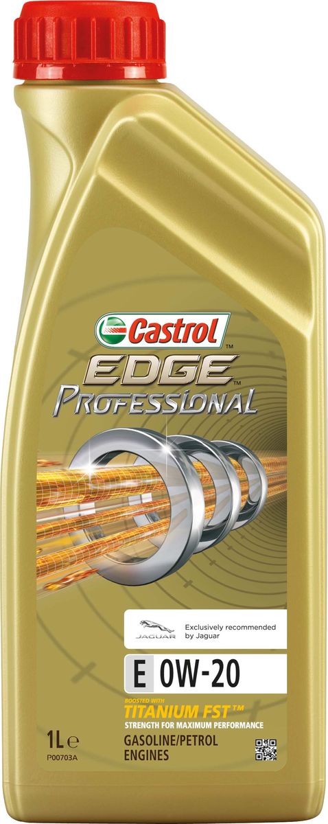 Моторное масло Castrol EdgeProfessional E 0W-20 Jaguar, 1 л156ECD Моторное масло Castrol EdgeProfessional E 0W-20 Jaguar, 1 л156ECDОписание Полностью синтетическое моторное масло Castrol EDGE Professional произведено с использованием новейшей технологии TITANIUM FST™. Технология TITANIUM FST™ на физическом уровне меняет поведение масла Castrol EDGE PROFESSIONAL в условиях экстремальных нагрузок. Основой технологии TITANIUM FST™ являются полимерные металлоорганические соединения, содержащие титан. Таким образом, титан становится компонентом масла и работает в унисон с технологией усиленной масляной плёнки Fluid Strength Technology (FST™), которая была внедрена в 2011 году. Испытания подтвердили, что TITANIUM FST™ в 2 раза увеличивает прочность масляной плёнки, предотвращая её разрыв и снижая трение для максимальной производительности двигателя. Используя опыт сотрудничества с автопроизводителями, мы применили такую же технологию, которая ранее использовалась только при производстве масла для конвейерной заливки. Моторное масло Castrol EDGE Professional прошло многоуровневую микрофильтрацию. Контроль качества...