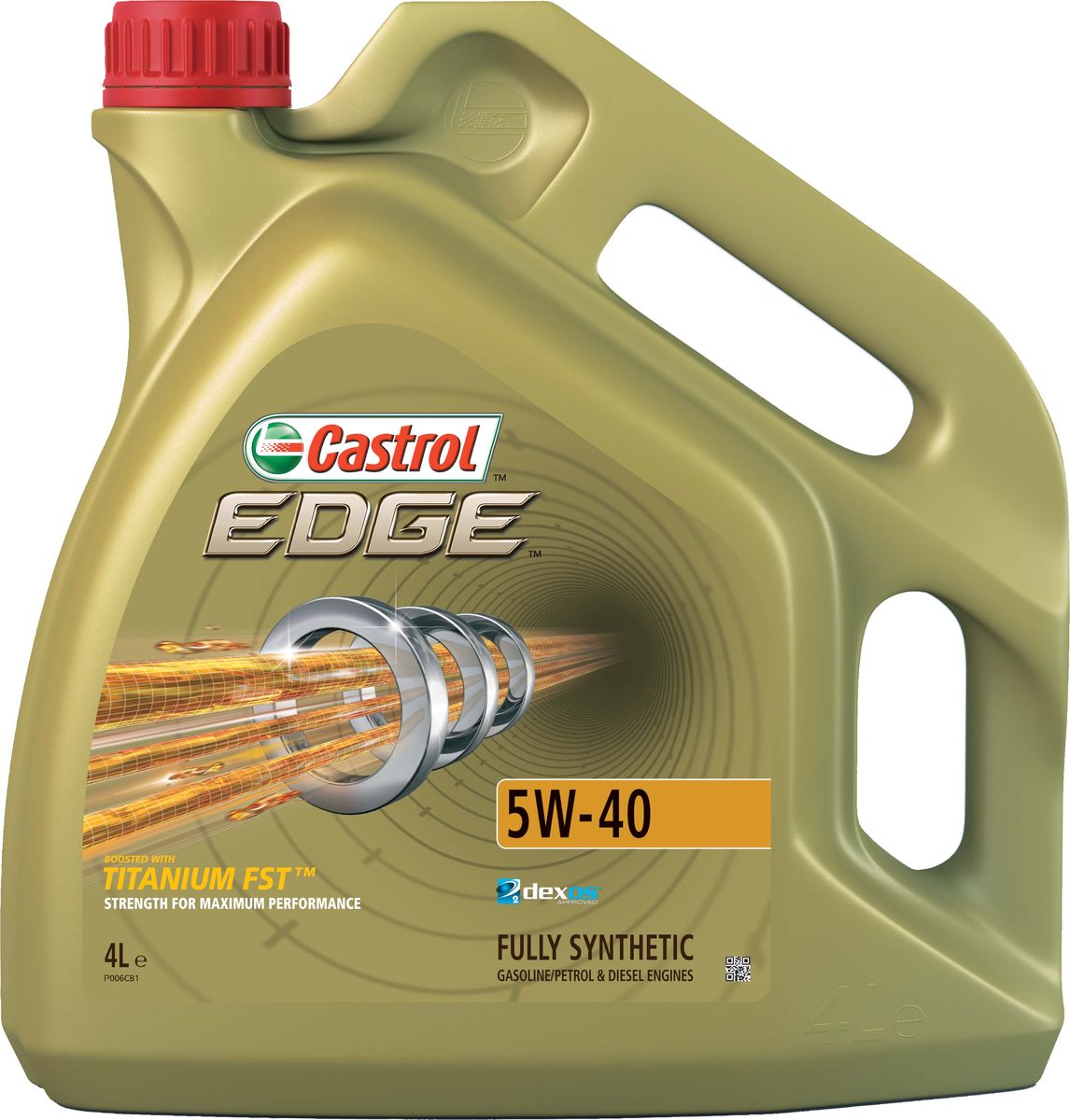 Моторное масло Castrol Edge5W-40, 4 л157B1C Моторное масло Castrol Edge5W-40, 4 л157B1CОписание Полностью синтетическое моторное масло Castrol EDGE произведено с использованием новейшей технологии TITANIUM FST™, придающей масляной пленке дополнительную силу и прочность благодаря соединениям титана. TITANIUM FST™ радикально меняет поведение масла в условиях экстремальных нагрузок, формируя дополнительный ударопоглащающий слой. Испытания подтвердили, что TITANIUM FST™ в 2 раза увеличивает прочность пленки, предотвращая ее разрыв и снижая трение для максимальной производительности двигателя. С Castrol EDGE Ваш автомобиль готов к любым испытаниям независимо от дорожных условий. Применение Castrol EDGE 5W-40 предназначено для бензиновых и дизельных двигателей автомобилей, где производитель рекомендует моторные масла спецификаций ACEA C3, API SN или более ранних. Castrol EDGE 5W-40 одобрено к применению ведущими производителями техники (см. раздел спецификаций и руководство по эксплуатации автомобиля). *GM dexos2®: заменяет GM-LL-B-025 and GM-LL-A-025 : GB2D0715082...