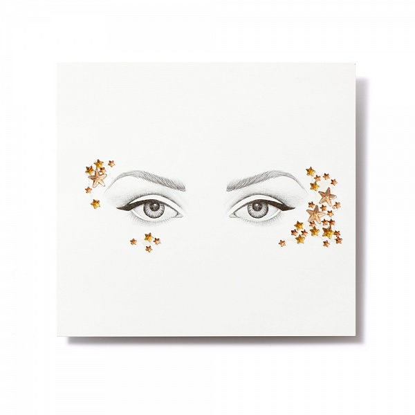 Клеящиеся кристаллы для лица Crystalzzz Stars in Gold, 1 лист 15см*16смMT0051 Клеящиеся кристаллы для лица Crystalzzz Stars in Gold, 1 лист 15см*16смMT0051Miami Tattoos - это дизайнерские переводные тату-украшения. Коллекция кристаллов Crystalzzz — это модный аксессуар для вашей кожи, который наносится за считанные секунды. Больше вам не нужна помощь визажиста, чтобы создать необычный макияж. Просто отклейте кристаллы от прозрачной пленки и приклейте их на чистую кожу. Crystalzzz можно наносить как на лицо, так и на тело. Они не вызывают аллергию и абсолютно безопасны для кожи.