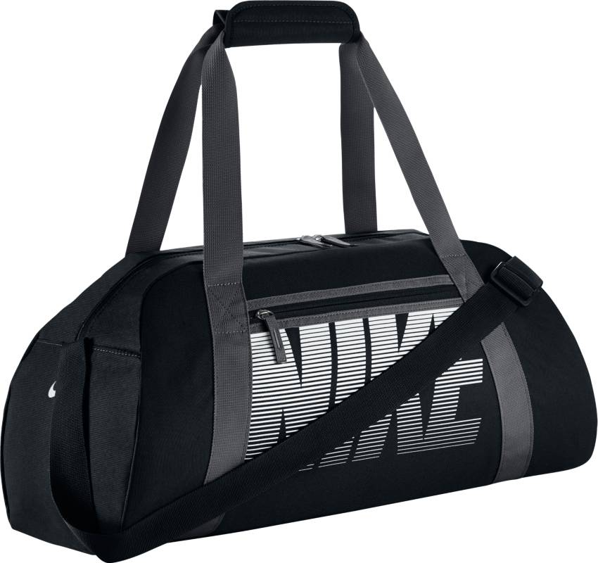 Сумка спортивная женская Nike W Gym Club, цвет: черный. BA5167-011BA5167-011 Сумка спортивная женская Nike W Gym Club, цвет: черный. BA5167-011BA5167-011Женская спортивная сумка Nike Gym Club из прочной водонепроницаемой ткани надежно защищает экипировку благодаря просторному основному отделению на двойной молнии и дополнительным карманам для удобного хранения. Водонепроницаемая нейлоновая ткань создает прочную конструкцию. Основное отделение с двойной молнией обеспечивает надежное хранение. Двойные ручки и регулируемая съемная лямка для удобства. У сумки имеется один удобный карман для хранения важных мелочей.