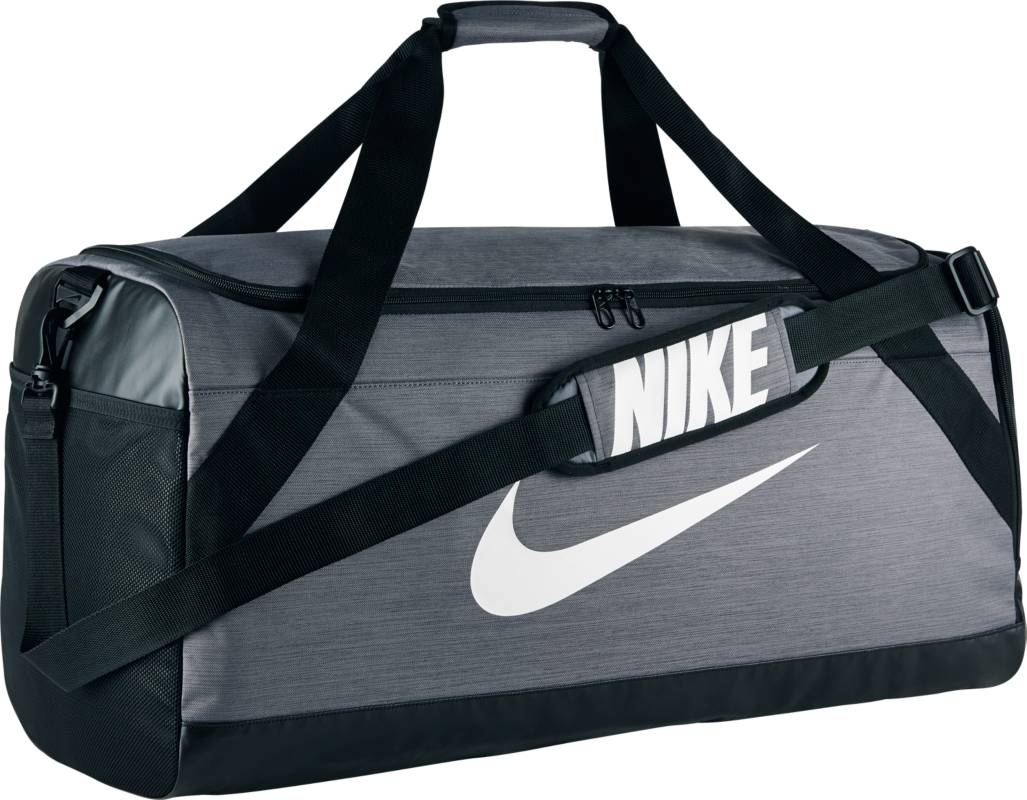 Сумка спортивная Nike Brasilia Large Duffel Bag, цвет: серый. BA5333-064BA5333-064 Сумка спортивная Nike Brasilia Large Duffel Bag, цвет: серый. BA5333-064BA5333-064Сумка-дафл Nike Brasilia (большой размер) выполнена из невероятно прочной ткани для переноски спортивной экипировки. Внутренние карманы помогают держать вещи в порядке, а отделение для обуви позволяет хранить влажную экипировку отдельно от сухой. Особенности: Прочная водонепроницаемая ткань дна защищает экипировку от влаги. Вместительное и универсальное основное отделение. Вентилируемое отделение для хранения влажной/сухой обуви. Водонепроницаемый полиэстер высокой плотности отличается прочностью. Универсальное вместительное основное отделение оснащено двойной молнией. Двойные ручки можно соединить вместе для удобного ношения. Мягкая плечевая лямка снимается и регулируется для комфортного ношения.