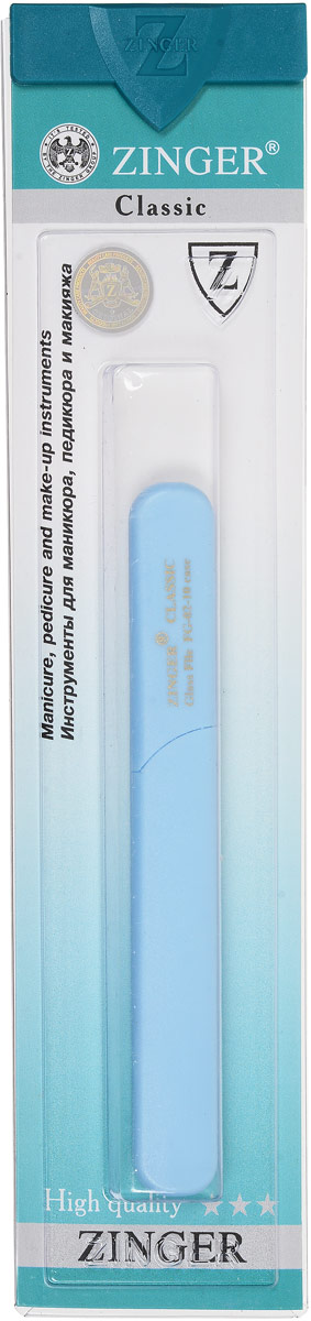 Zinger Пилка стеклянная двухсторонняя zo-FG-02-10-Case, цвет: голубой44072_голубой Zinger Пилка стеклянная двухсторонняя zo-FG-02-10-Case, цвет: голубой44072_голубойСтеклянная пилка создает идеальную форму натуральным и искусственным ногтям. Применяется также для обработки огрубевшей кожи вокруг ногтя.
