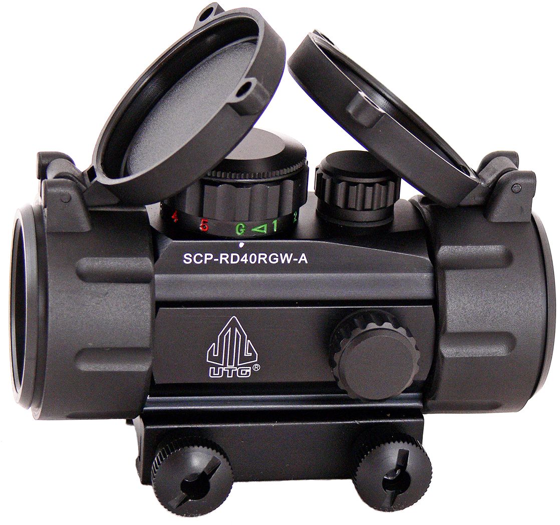 Прицел коллиматорный UTG Leapers New Gen 1x30 закрытыйSCP-RD40RGW-A Прицел коллиматорный UTG Leapers New Gen 1x30 закрытыйSCP-RD40RGW-AКоллиматор Leapers UTG New Gen 1x30 закрытый. Арт. SCP-RD40RGW-A Компания Leapers, Inc. расположенная в штате Мичиган, производит и продает прицелы для спорта и охоты начиная с 1992 года. Продукция разработана в США и изготовлена под строгим контролем на производствах в США или в Азиатском регионе. Дилерская сеть компании включает в себя более 70 стран, где бренд Leapers (UTG) доказал, что он один из лучших по соотношению цена/качество и заслуживает доверия потребителя. Эта модель представляет собой небольшой коллиматорный прицел для установки на боевые модели карабинов и пистолетов, а также на охотничьи ружья, оснащенные планкой Weaver/Picatinny. Тип: закрытый Увеличение (х): 1 Прицельная марка: точка Подсветка прицельной марки: 2 цвета (красный/зеленый), 5 уровней яркости Диаметр объектива: 30 мм Диаметр трубки прицела: 38 мм Длина прицела: 95 мм Материал: высокопрочный авиационный алюминиевый сплав Тип батареи: CR2032 3V ...