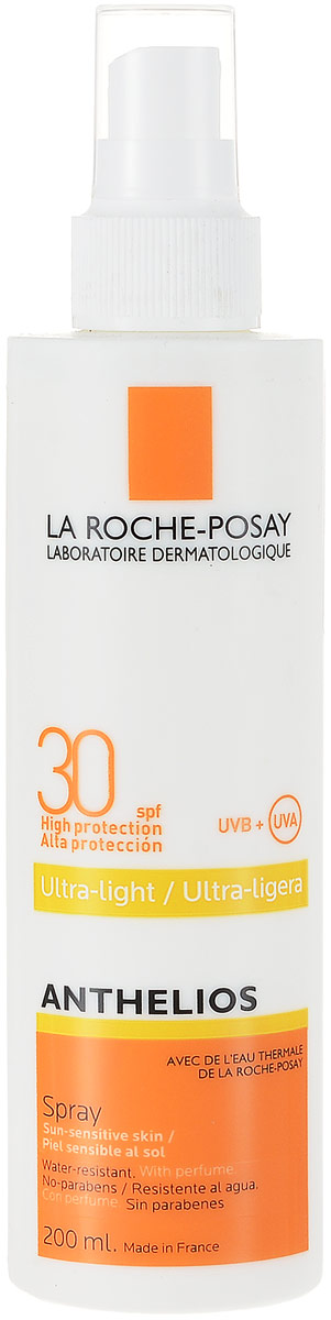 La Roche Posay Спрей для лица и тела Anthelios SPF30+, 200 млM5844403 La Roche Posay Спрей для лица и тела Anthelios SPF30+, 200 млM5844403Антгелиос спрей для лица и тела SPF 30 + - это идеальная фотозащита для любого типа кожи, даже самой чувствительной, склонной к покраснениям, при нахождении в регионах с высокой инсоляцией. Обновляется каждые два часа при длительном нахождении на солнце. Обеспечивает очень высокую защиту от ожогов, аллергических реакций на солнце. Обеспечивает высокую профилактику фотостарения, пигментации, новообразований кожи. Не оставляет белых следов на коже. Устойчив к действию воды в течение 40 минут. Формула продукта эффективна на открытом солнце до 6 часов. Обеспечивает высокую безопасность, в том числе для очень чувствительной кожи. Матирует на 8 часов.
