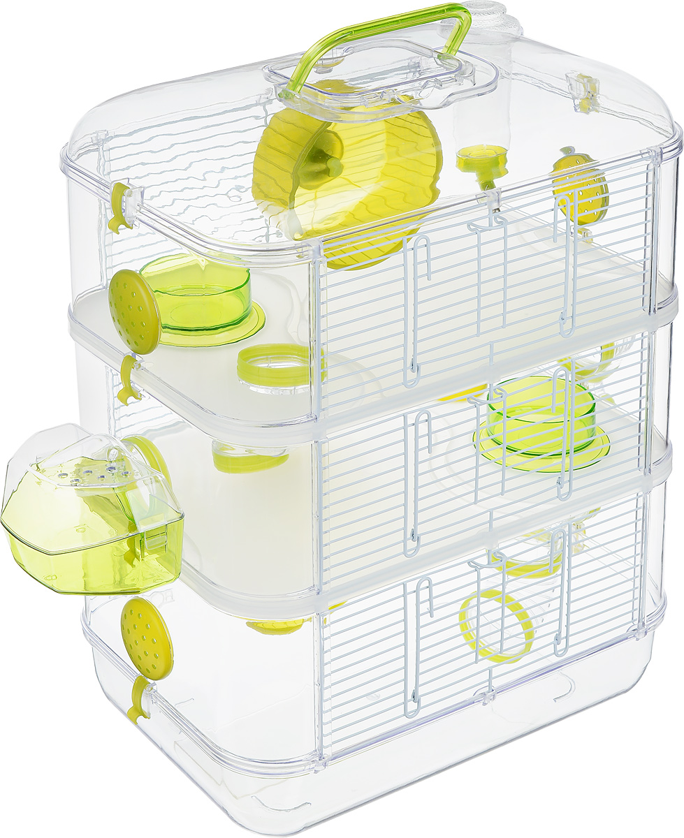 Клетка для грызунов Zolux Rody Trio, 3-ярусная, 40 х 26 х 53 см205847 Клетка для грызунов Zolux Rody Trio, 3-ярусная, 40 х 26 х 53 см205847Просторная клетка для грызунов Zolux Rody Trio будет служить домом и одновременно местом для экстремальных развлечений. Прозрачные стены и внутренние элементы клетки позволяют наблюдать за животным, где бы оно ни находилось. В комплект входят бутылочка 170 мл, 2 колеса, 2 кормушки, 1 внешнее гнездо, 4 плоских пробки, 7 согнутых труб, 10 соединителей. Также имеется инструкция по сборке на русском языке. Такая клетка станет уединенным личным пространством и уютным домиком для маленького грызуна.