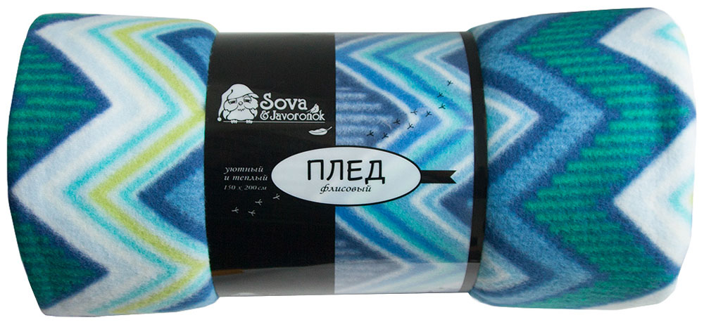 Плед Sova & Javoronok, флисовый, цвет: синий, 150 x 200 см6030116577 Плед Sova & Javoronok, флисовый, цвет: синий, 150 x 200 см6030116577Размер: 150*200. Состав: 100% полиэстер. Плотность: 170 г/м2. Упаковка: пластиковая с нанесением. Страна изготовителя: Россия