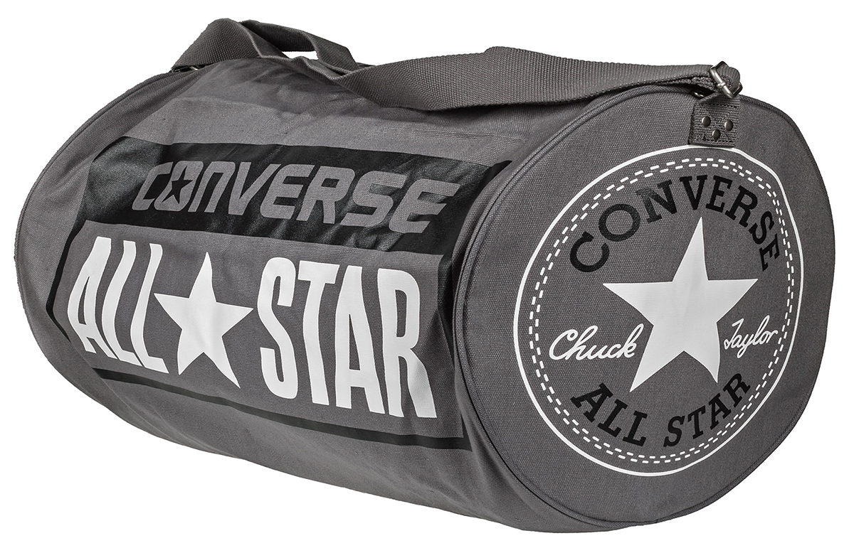 Сумка Converse Ss17 Legacy Barrel Duffel Bag, цвет: серый. 10422C410-A01-01010422C410-A01-010 Сумка Converse Ss17 Legacy Barrel Duffel Bag, цвет: серый. 10422C410-A01-01010422C410-A01-010Сумка Converse выполнена из хлопка. Модель одним отделением, застегивается на молнию, оснащена регулируемым по длине плечевым ремнем.