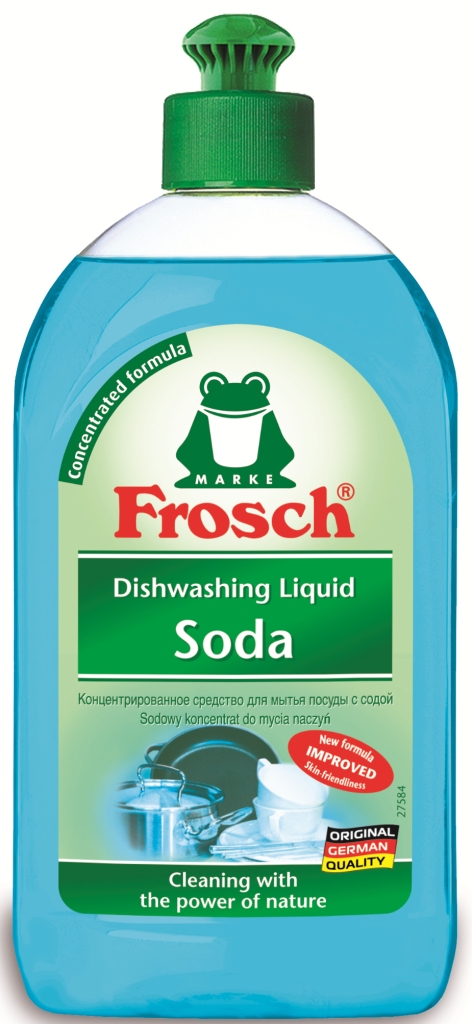 Средство для мытья посуды Frosch, концентрированное, с содой, 500 мл106291 Средство для мытья посуды Frosch, концентрированное, с содой, 500 мл106291Средство Frosch предназначено для мытья посуды. Оно эффективно расщепляет жиры, очищает посуду, столовые приборы, стеклянные изделия от загрязнений, благодаря наличию в составе продукта концентрированной формулы и натуральной соды. Средство экономично и обладает приятным ароматом. Торговая марка Frosch специализируется на выпуске экологически чистой бытовой химии. Для изготовления своей продукции Frosch использует натуральные природные компоненты. Ассортимент содержит все необходимое для бережного ухода за домом и вещами. Продукция торговой марки Frosch эффективно удаляет загрязнения, оберегает кожу рук и безопасна для окружающей среды. Характеристики: Объем: 500 мл. Производитель: Германия. Товар сертифицирован.