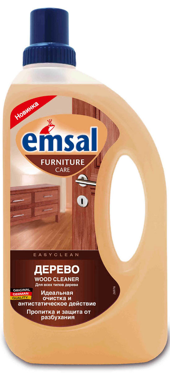 Средство для чистки деревянных поверхностей Emsal, 750 мл506948 Средство для чистки деревянных поверхностей Emsal, 750 мл506948Чистящее средство Emsal идеально подходит для мягкого очищения и ухода за всеми моющимися деревянными поверхностями во всем доме: деревянными полами, деревянными рейками, деревянными дверями, мебелью, подоконниками, а также кухонными элементами. Подходит как для светлой, так и для темной древесины Уникальная рецептура с антистатической формулой не только удаляет трудновыводимую грязь и пятна, но и дольше оберегает вашу деревянную мебель от пыли. Благодаря льняному маслу, средство освежает цвет дерева, бережно ухаживает за ним, придает естественный блеск без наслоений. Характеристики: Объем: 750 мл. Производитель: Германия. Уважаемые клиенты! Обращаем ваше внимание на возможные изменения в дизайне упаковки. Качественные характеристики товара остаются неизменными. Поставка осуществляется в зависимости от наличия на складе.