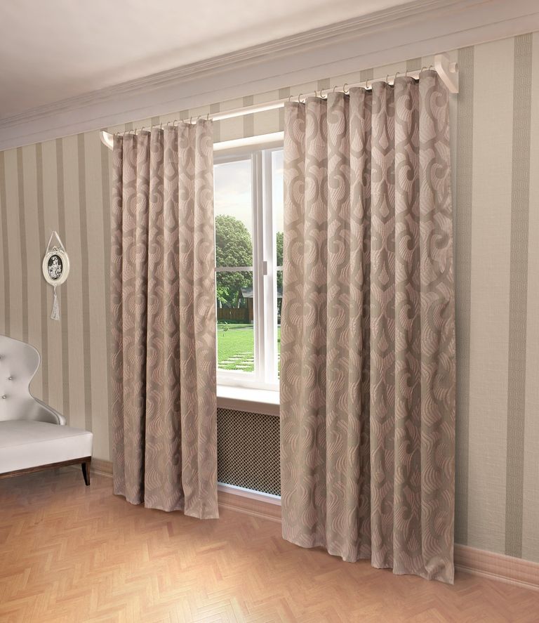 Штора Sanpa Home Collection Герда, на ленте, цвет: розовый, высота 280 смHP1924/44/1Е Герда розовый, , 200*280 см Штора Sanpa Home Collection Герда, на ленте, цвет: розовый, высота 280 смHP1924/44/1Е Герда розовый, , 200*280 смШтора Герда с оригинальным узором изготовлена из ткани жаккард. Жаккард - одна из дорогостоящих тканей, так как её производство трудозатратно. Своеобразный рельефный рисунок, который получается в результате сложного переплетения на плотной ткани, напоминает гобелен. Крепление к карнизу осуществляется при помощи вшитой шторной ленты.