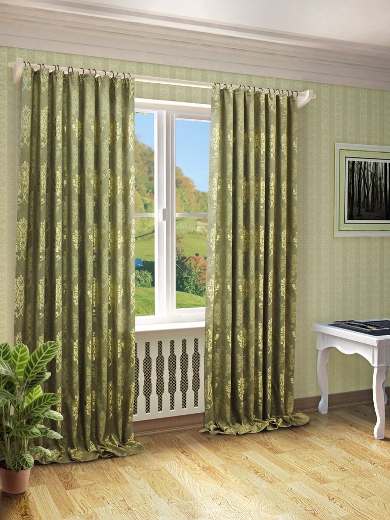 Штора Sanpa Home Collection Оливия, на ленте, цвет: зеленый, высота 280 смHP10569/11/1E Оливия зеле, , 200*280 см Штора Sanpa Home Collection Оливия, на ленте, цвет: зеленый, высота 280 смHP10569/11/1E Оливия зеле, , 200*280 смШтора Оливия с оригинальным узором изготовлена из ткани жаккард. Жаккард - одна из дорогостоящих тканей, так как её производство трудозатратно. Своеобразный рельефный рисунок, который получается в результате сложного переплетения на плотной ткани, напоминает гобелен. Крепление к карнизу осуществляется при помощи вшитой шторной ленты.