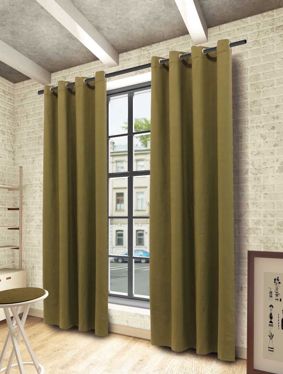 Штора Sanpa Home Collection Агата, на люверсах, цвет: хаки, высота 260 смHP5450/20400/1H Агата хакки, , 150*260 см Штора Sanpa Home Collection Агата, на люверсах, цвет: хаки, высота 260 смHP5450/20400/1H Агата хакки, , 150*260 смШтора Агата изготовлена из хлопка. Изделие оснащено металлическими люверсами для подвешивания на карниз-трубу, которые гармонично смотрятся и легко скользят по карнизу. Штора на люверсах идеально подойдет для гостиной или спальни и великолепно украсит любое окно.