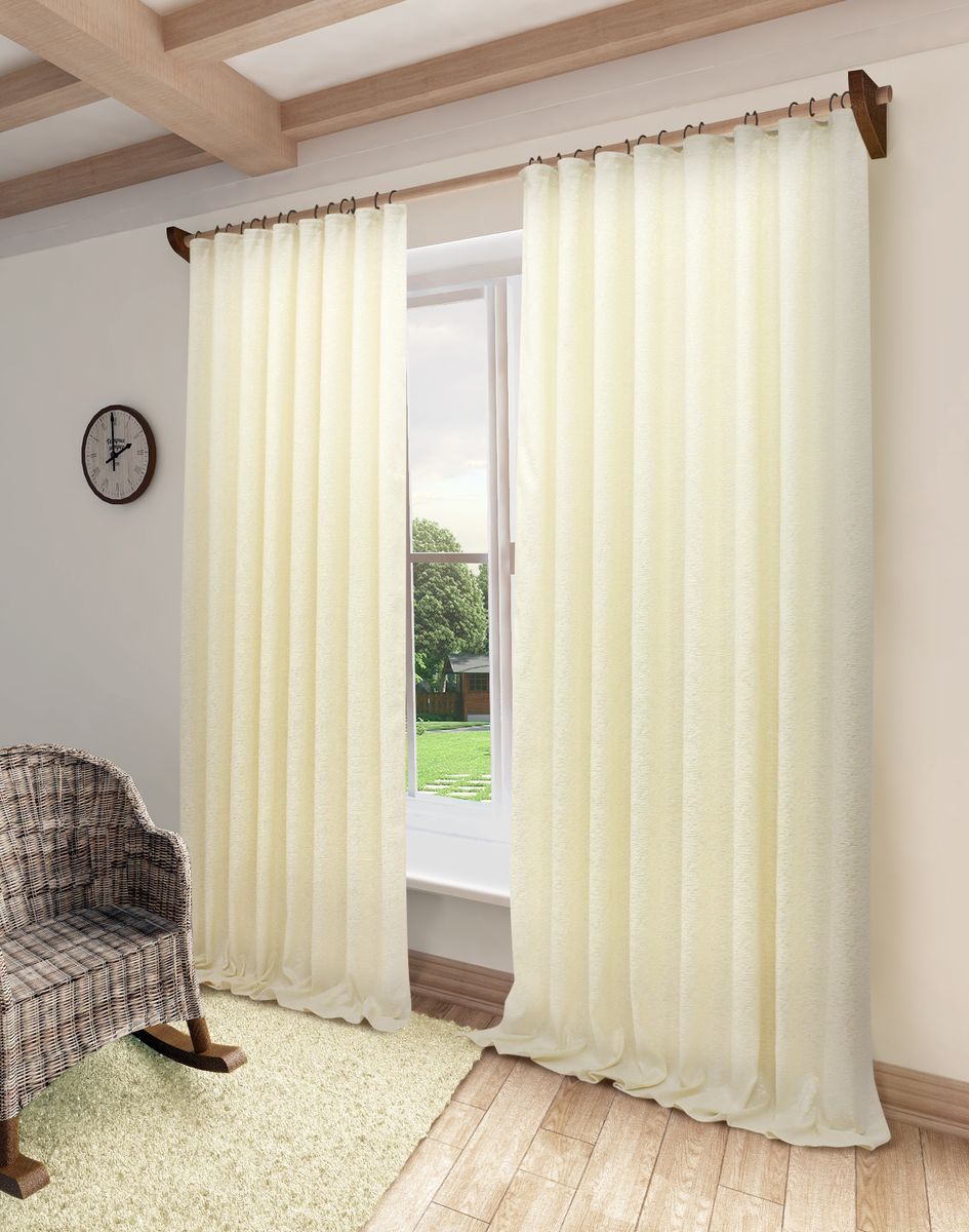 Штора Sanpa Home Collection Шерил, на ленте, цвет: экрю, высота 260 смHPO71016/7742/1E Шерил экрю, , 150*260 см Штора Sanpa Home Collection Шерил, на ленте, цвет: экрю, высота 260 смHPO71016/7742/1E Шерил экрю, , 150*260 смШтора Шерил в классическом однотонном исполнении изготовлена из ткани жаккард. Жаккард - одна из дорогостоящих тканей, так как её производство трудозатратно. Своеобразный рельефный рисунок, который получается в результате сложного переплетения на плотной ткани, напоминает гобелен. Крепление к карнизу осуществляется при помощи вшитой шторной ленты.