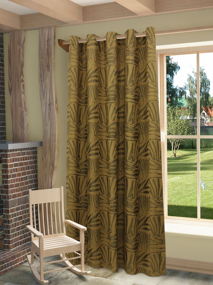Штора Sanpa Home Collection Морела, на люверсах, цвет: коричневый, высота 260 смHP80058/7/1H Морела коричневый, , 200*260 см Штора Sanpa Home Collection Морела, на люверсах, цвет: коричневый, высота 260 смHP80058/7/1H Морела коричневый, , 200*260 смШтора Морела с оригинальным узором изготовлена из ткани жаккард. Жаккард - одна из дорогостоящих тканей, так как её производство трудозатратно. Своеобразный рельефный рисунок, который получается в результате сложного переплетения на плотной ткани, напоминает гобелен. Изделие оснащено металлическими люверсами для подвешивания на карниз-трубу, которые гармонично смотрятся и легко скользят по карнизу. Штора на люверсах идеально подойдет для гостиной или спальни и великолепно украсит любое окно.