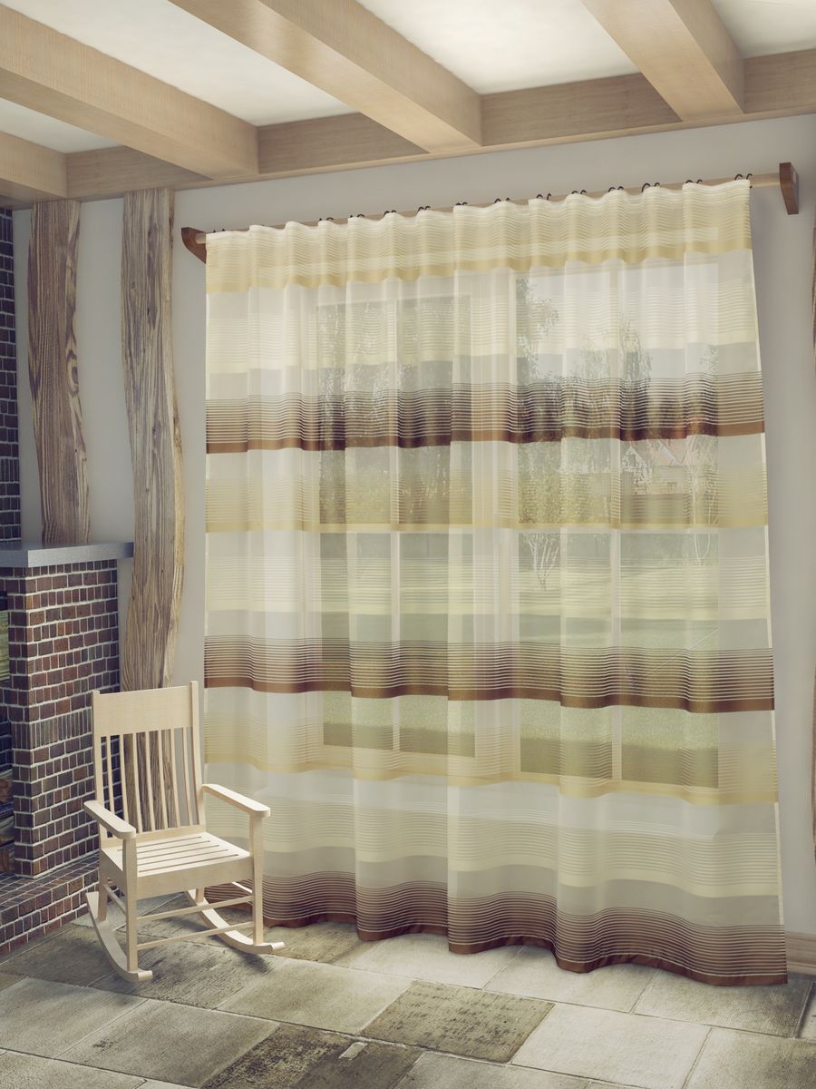 Тюль Sanpa Home Collection Лучиана, на ленте, цвет: белый, коричневый, высота 255 смHP70592/2/1E Лучиана коричневый, , ш285*в255см Тюль Sanpa Home Collection Лучиана, на ленте, цвет: белый, коричневый, высота 255 смHP70592/2/1E Лучиана коричневый, , ш285*в255смТюль Лучиана нежного цвета изготовлена из высококачественных материалов. Воздушная ткань привлечет к себе внимание и идеально оформит интерьер любого помещения. Тюль сделает ваш интерьер более нежным, воздушным и невесомым. Можно драпировать окно только тюлью или только портьерами, но вместе они создают идеальную композицию. Мы рекомендуем под однотонные портьеры нейтральных тонов подбирать сложносочиненную тюль, с изысканной вышивкой и орнаментом, а под портьеры с рисунком или ярких тонов - выбирать тюль с минималистичным рисунком или вообще без него. Крепление к карнизу осуществляется при помощи вшитой шторной ленты.