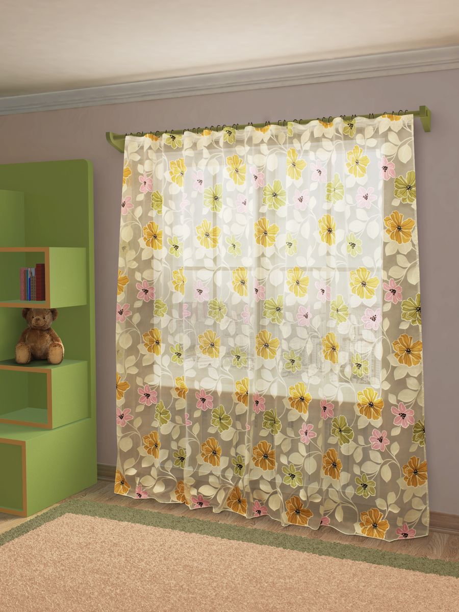 Тюль Sanpa Home Collection Юдора, на ленте, цвет: розовый, зеленый, высота 260 смHP6119/25/1E Юдора розово-зелен, , 300*260 см Тюль Sanpa Home Collection Юдора, на ленте, цвет: розовый, зеленый, высота 260 смHP6119/25/1E Юдора розово-зелен, , 300*260 смТюль Юдора нежного цвета изготовлена из органзы. Тюль сделает ваш интерьер более нежным, воздушным и невесомым. Можно драпировать окно только тюлью или только портьерами, но вместе они создают идеальную композицию. Мы рекомендуем под однотонные портьеры нейтральных тонов подбирать сложносочиненную тюль, с изысканной вышивкой и орнаментом, а под портьеры с рисунком или ярких тонов - выбирать тюль с минималистичным рисунком или вообще без него. Крепление к карнизу осуществляется при помощи вшитой шторной ленты.