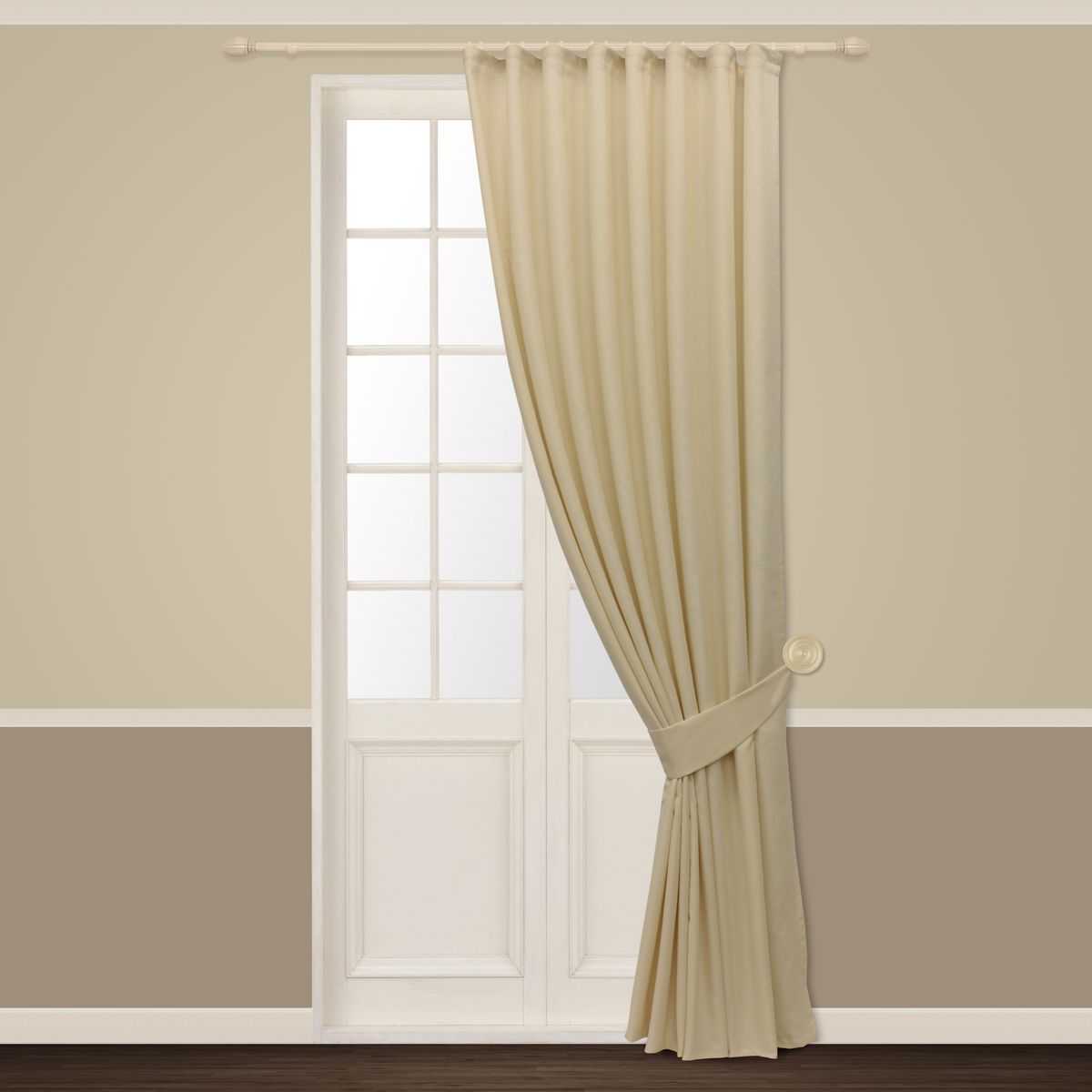 Штора Sanpa Home Collection Росария, на ленте, цвет: экрю, высота 260 смHP01320/4/1E Росария экрю, , 180*260+1подхват Штора Sanpa Home Collection Росария, на ленте, цвет: экрю, высота 260 смHP01320/4/1E Росария экрю, , 180*260+1подхватШтора Росария в классическом однотонном исполнении изготовлена из ткани рогожка. Рогожка - вид ткани, которая относится к шенилловым материалам. Она отличается привлекательным внешним видом: шелковистый блеск, гладкая поверхность. Хорошо сочетается с другими видами текстильных полотен и кожей. Крепление к карнизу осуществляется при помощи вшитой шторной ленты.