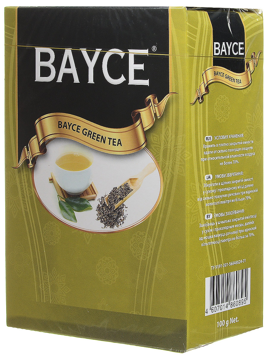 Bayce зеленый листовой чай, 100 г4607014860895 Bayce зеленый листовой чай, 100 г4607014860895Превосходный зеленый чай Bayce, собранный на чайных плантациях Китая. Приятный вкус и целебные свойства делают этот сорт чая особенно привлекательным.