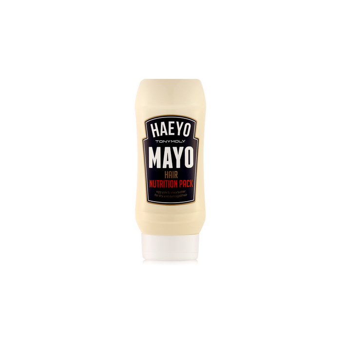 TonyMoly Маска для волос Haeyo Mayo Hair Nutrition Pack, 250 млHR02005600 TonyMoly Маска для волос Haeyo Mayo Hair Nutrition Pack, 250 млHR02005600Интенсивная питательная маска превращает тусклые, слабые волосы в шелковистые, эластичные и блестящие. Благодаря питательному комплексу волосы получают множество питательных веществ, помогающих укрепить их структуру и нейтрализовать действие свободных радикалов, провоцирующих старение волос. Маска выравнивает верхний слой каждого волоса, делая волосы гладкими и упругими, активно препятствует возникновению секущихся кончиков.
