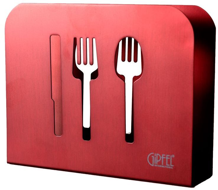 Салфетница Gipfel, цвет: красный, 15 х 4 х 12 см3741 Салфетница Gipfel, цвет: красный, 15 х 4 х 12 см3741Посуда Gipfel изготовлена только из качественных, экологически чистых материалов. Также уделяется особое внимание дизайну продукции, способному удовлетворять вкусы даже самых взыскательных покупателей. Сталь 8/10, из которой изготавливается посуда и аксессуары Gipfel, является уникальной. Она отличается высокими эксплуатационными характеристиками и крайне устойчива к физическим воздействиям. Сложно найти более подходящий для создания качественной кухонной посуды материал. Отличительной чертой металлической посуды, выполненной из подобной стали, является характерный сероватый оттенок поверхности и особый блеск. Это позволяет приготовить более здоровую пищу.