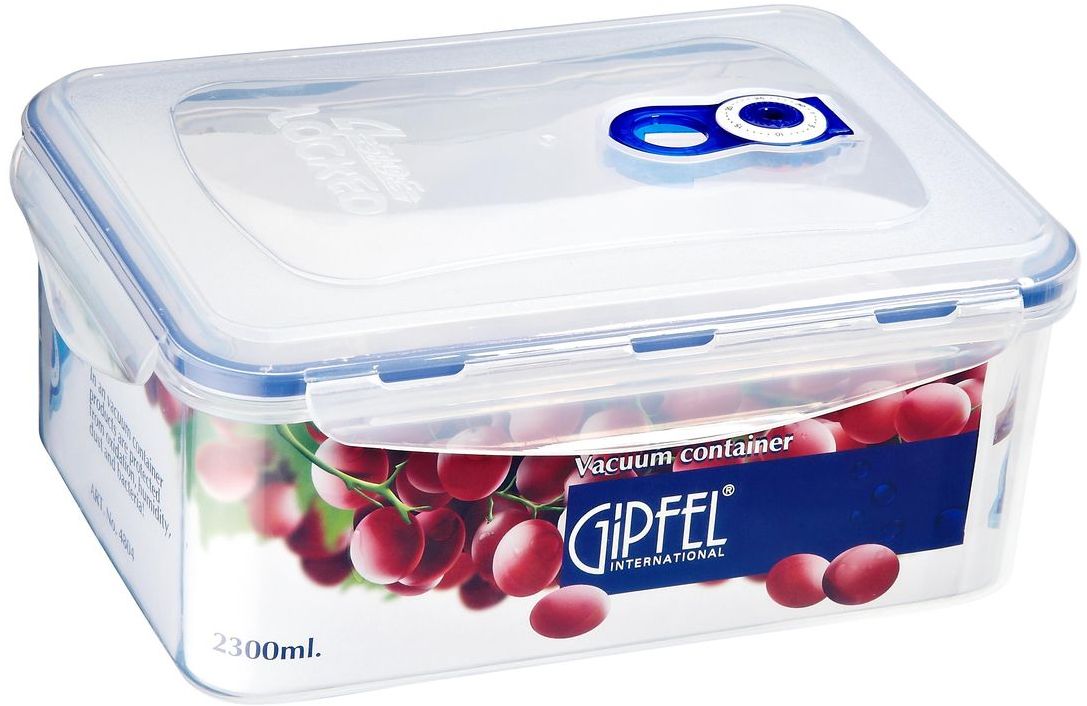 Контейнер пищевой Gipfel, 2100 мл4804 Контейнер пищевой Gipfel, 2100 мл4804Посуда Gipfel изготовлена только из качественных, экологически чистых материалов. Также уделяется особое внимание дизайну продукции, способному удовлетворять вкусы даже самых взыскательных покупателей. Сталь 8/10, из которой изготавливается посуда и аксессуары Gipfel, является уникальной. Она отличается высокими эксплуатационными характеристиками и крайне устойчива к физическим воздействиям. Сложно найти более подходящий для создания качественной кухонной посуды материал. Отличительной чертой металлической посуды, выполненной из подобной стали, является характерный сероватый оттенок поверхности и особый блеск. Это позволяет приготовить более здоровую пищу.