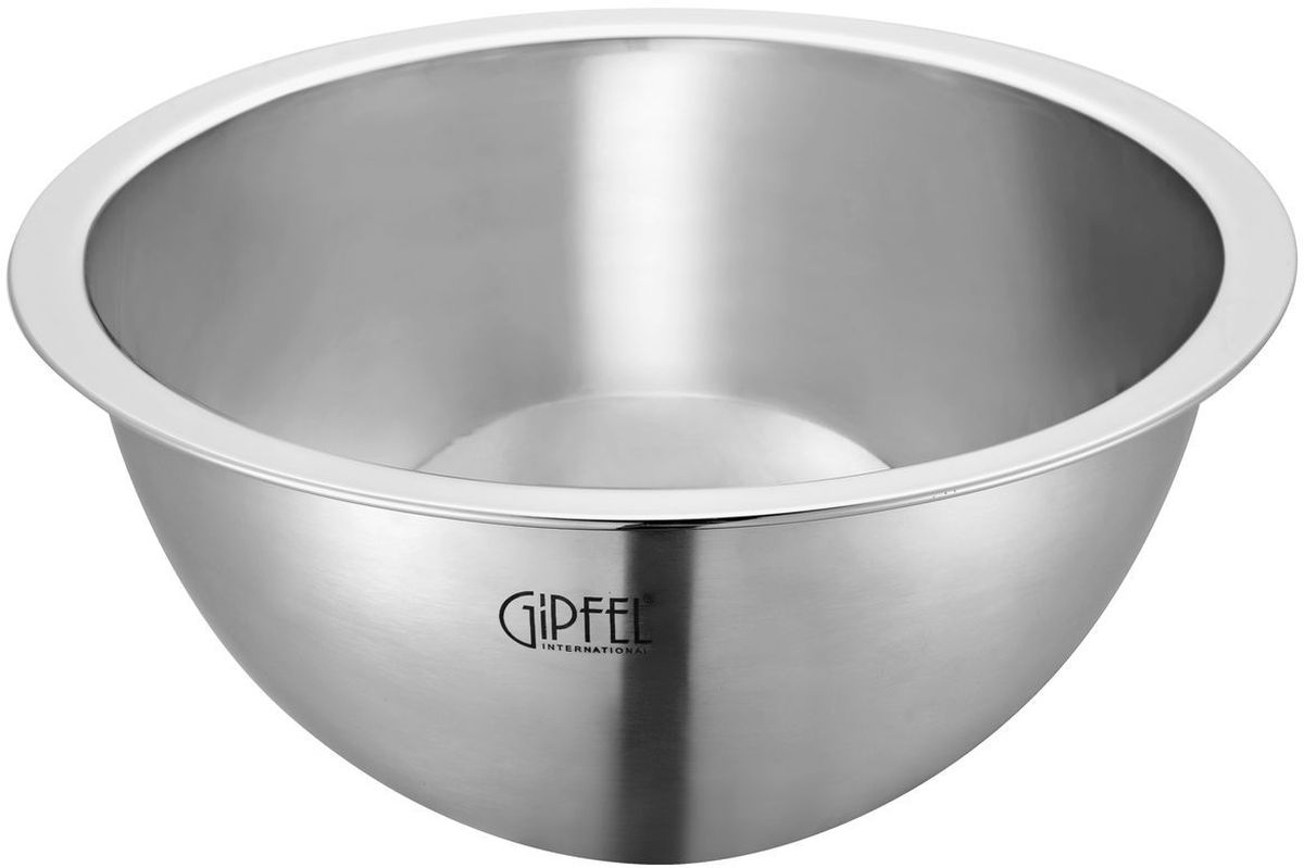 Миска Gipfel Horizonte, 4,2 л5349 Миска Gipfel Horizonte, 4,2 л5349Посуда Gipfel изготовлена только из качественных, экологически чистых материалов. Также уделяется особое внимание дизайну продукции, способному удовлетворять вкусы даже самых взыскательных покупателей. Сталь 8/10, из которой изготавливается посуда и аксессуары Gipfel, является уникальной. Она отличается высокими эксплуатационными характеристиками и крайне устойчива к физическим воздействиям. Сложно найти более подходящий для создания качественной кухонной посуды материал. Отличительной чертой металлической посуды, выполненной из подобной стали, является характерный сероватый оттенок поверхности и особый блеск. Это позволяет приготовить более здоровую пищу.