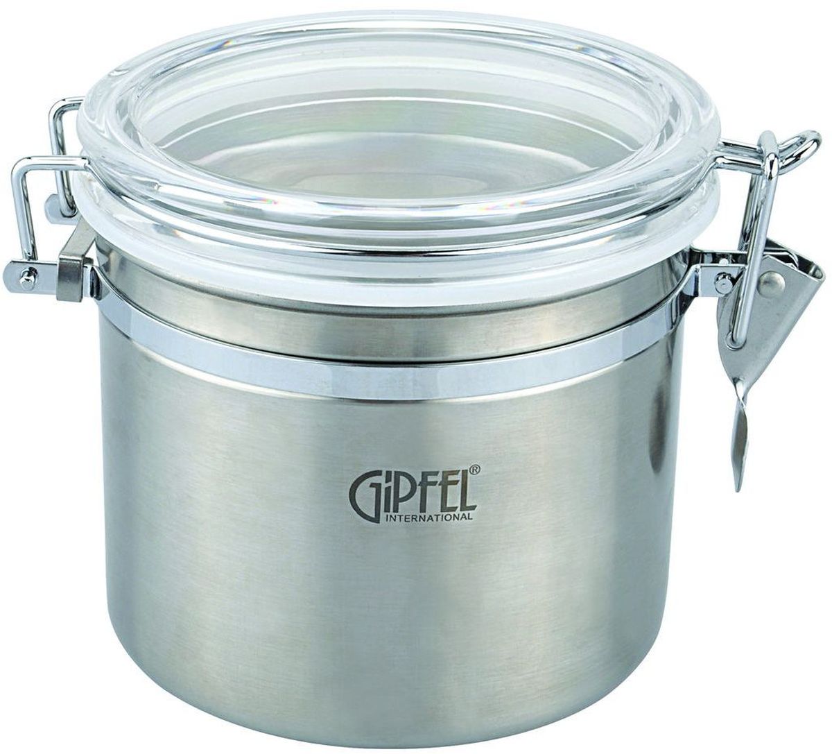Банка для сыпучих продуктов Gipfel, 1,1 л5586 Банка для сыпучих продуктов Gipfel, 1,1 л5586Посуда Gipfel изготовлена только из качественных, экологически чистых материалов. Также уделяется особое внимание дизайну продукции, способному удовлетворять вкусы даже самых взыскательных покупателей. Сталь 8/10, из которой изготавливается посуда и аксессуары Gipfel, является уникальной. Она отличается высокими эксплуатационными характеристиками и крайне устойчива к физическим воздействиям. Сложно найти более подходящий для создания качественной кухонной посуды материал. Отличительной чертой металлической посуды, выполненной из подобной стали, является характерный сероватый оттенок поверхности и особый блеск. Это позволяет приготовить более здоровую пищу.