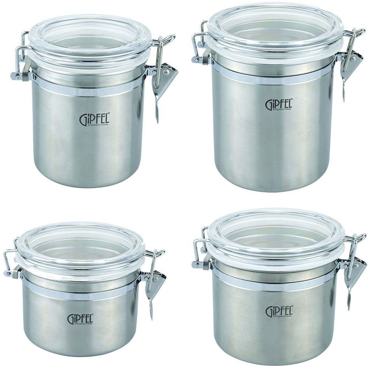 Банка для сыпучих продуктов Gipfel Pule, 1,8 л, 4 шт5600 Банка для сыпучих продуктов Gipfel Pule, 1,8 л, 4 шт5600Посуда Gipfel изготовлена только из качественных, экологически чистых материалов. Также уделяется особое внимание дизайну продукции, способному удовлетворять вкусы даже самых взыскательных покупателей. Сталь 8/10, из которой изготавливается посуда и аксессуары Gipfel, является уникальной. Она отличается высокими эксплуатационными характеристиками и крайне устойчива к физическим воздействиям. Сложно найти более подходящий для создания качественной кухонной посуды материал. Отличительной чертой металлической посуды, выполненной из подобной стали, является характерный сероватый оттенок поверхности и особый блеск. Это позволяет приготовить более здоровую пищу.
